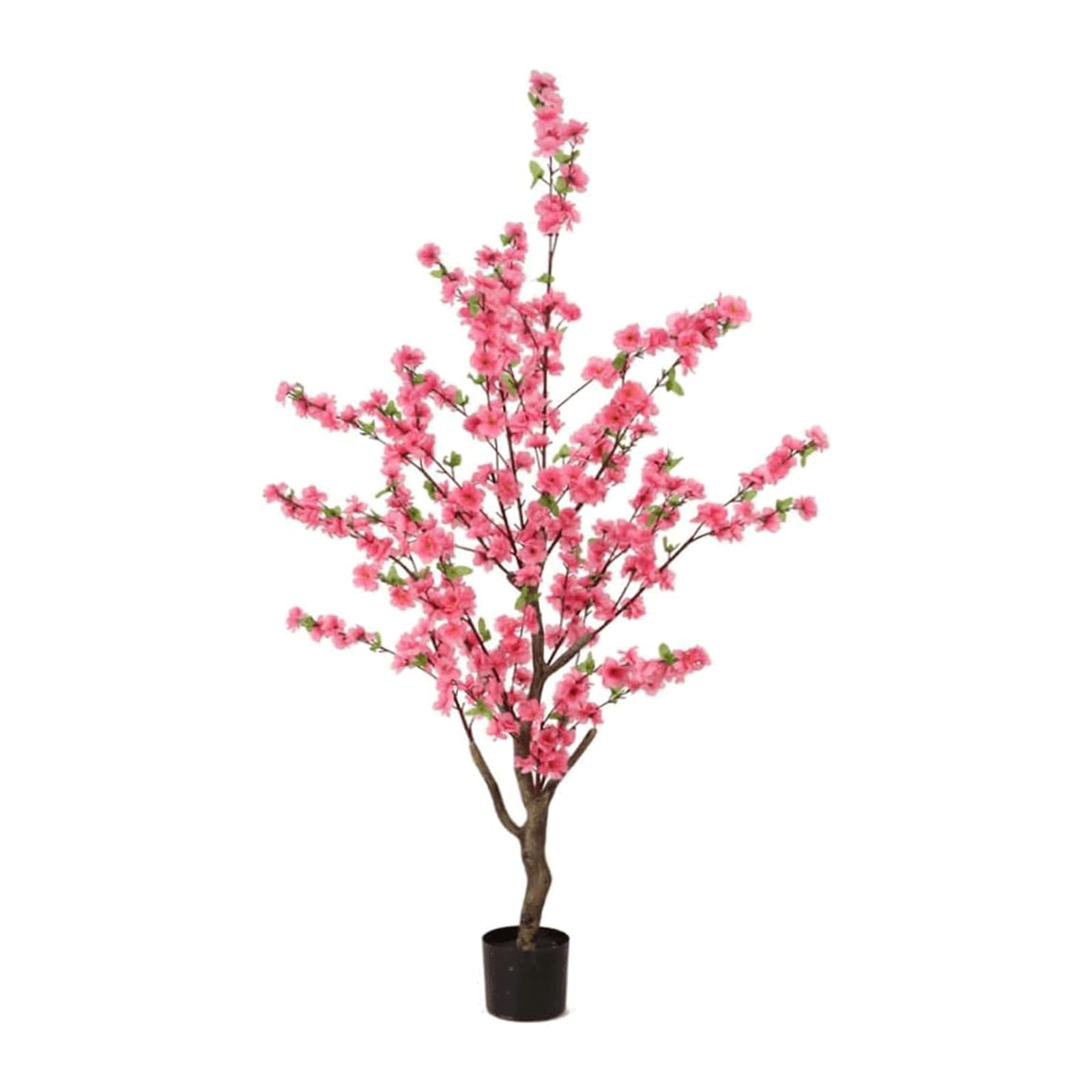 HCZKIUJY Artificial Peach Tree Plant for Home and Shop Decoration 4.9ft Artificial Trees Simulation Peach Blossom Tree Fake Tree