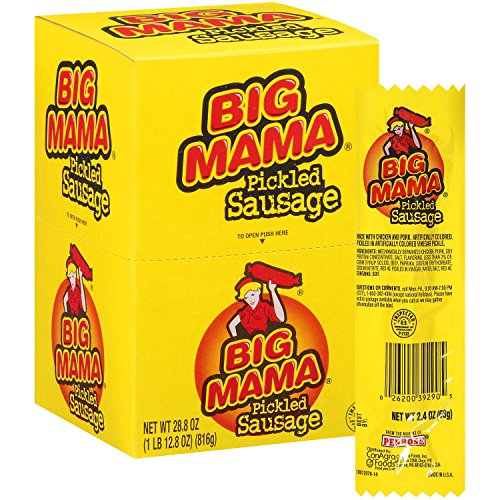 Big Mama Pickled Sausage 2.4 Ounce (Pack of 12)