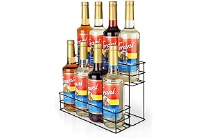 8 Bottle Capacity Coffee Syrup Organizer