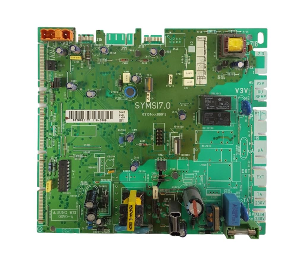 Placa Electrónica Original Caldera 0310144400015 V5 - Modelo 2 Relés en Disposición Superior - Compatible Varios Modelos - Pieza Repuesto Reacondicionada - Garantía 1 Año