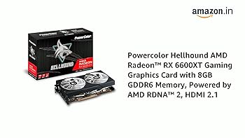 RX 6600　PowerColor Hellhound Radeon PowerColor Radeon RX 6600 8GB HellHound GDDR6 Video Graphics