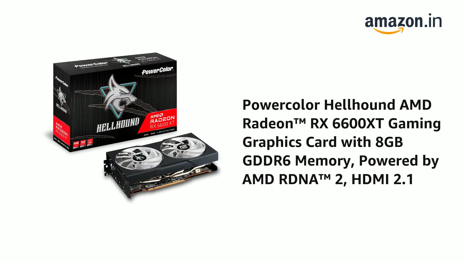 Amazon.in: Buy Powercolor Hellhound AMD Radeon Rx 6600Xt Gaming