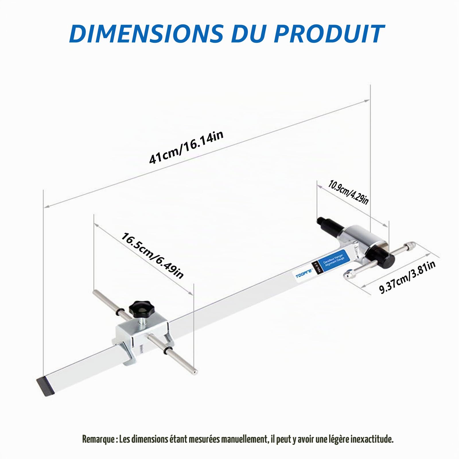 Outil D'alignement de Dérailleur de Vélo,Jauge D’alignement de Patte de Dérailleur, Outils D'étalonnage de Vélo pour VTT Et Vélos de Route