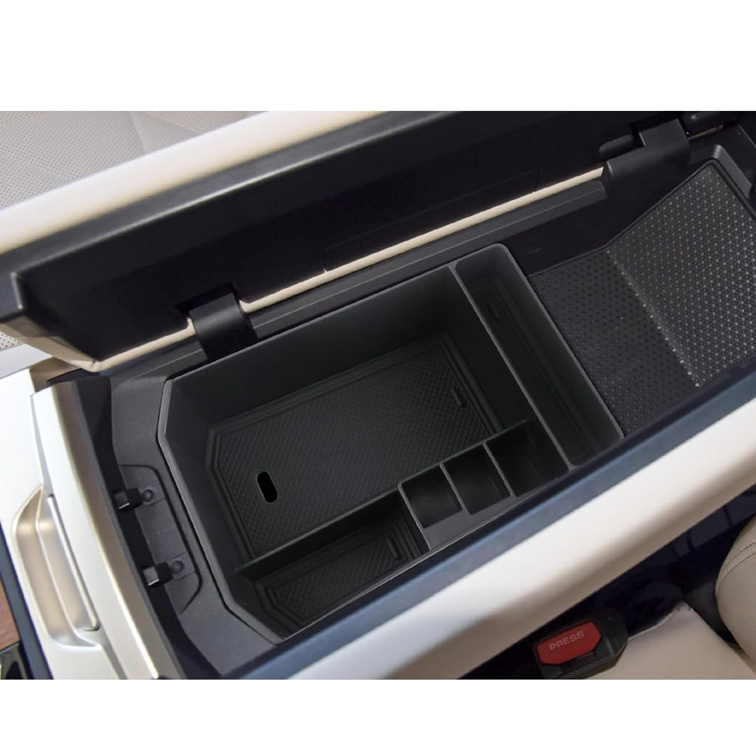 LUWU for 2023 iX Center Console Organizer 2022 2023 iX xDrive40 xDrive50 M60 Armrest Storage Box Armrest Organizer Insert Tray 2023 iX i20 Armrest Console Organizer iX Interior Accessories
