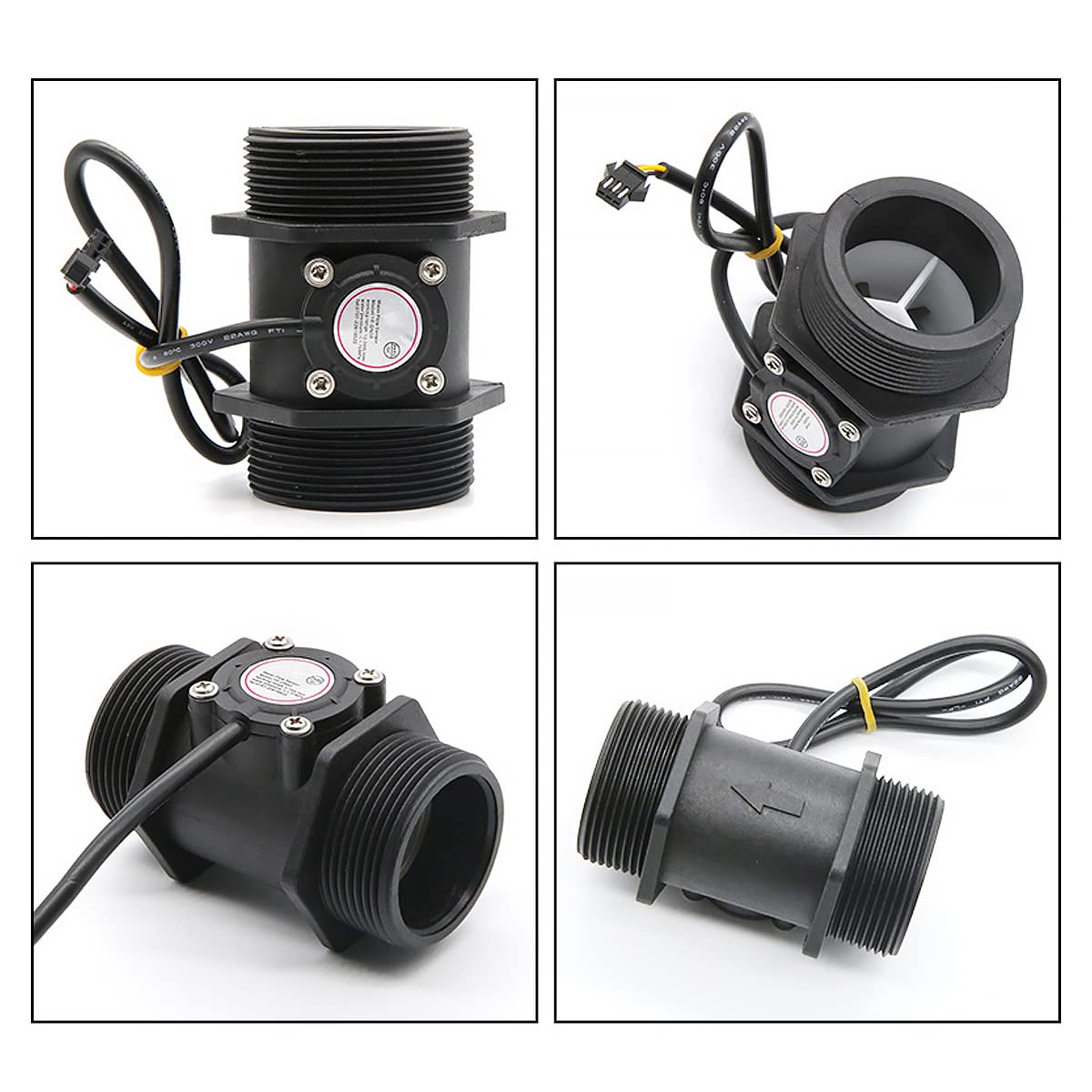 Sensor de flujo de agua, 2 sensores de efecto Hall de 2 pulgadas, contador de caudalímetro de bajo metro, sensor de control de agua, interruptor de flujo de agua, interruptor de sensor de alta