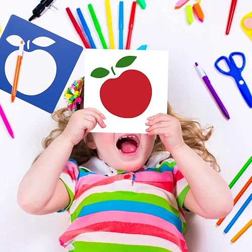 Miniatura 4 de 24 plantillas temáticas de vehículos plantillas lavables de tiza de polipropileno para manualidades ideas de regalo para niños pequeños herramienta