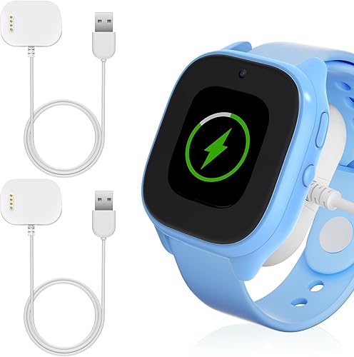 Paquete de 2 cargadores compatibles con Gizmo Watch 3 2 1, cable de carga de repuesto de 3.3 pies, accesorios de cargador magnético para Verizon