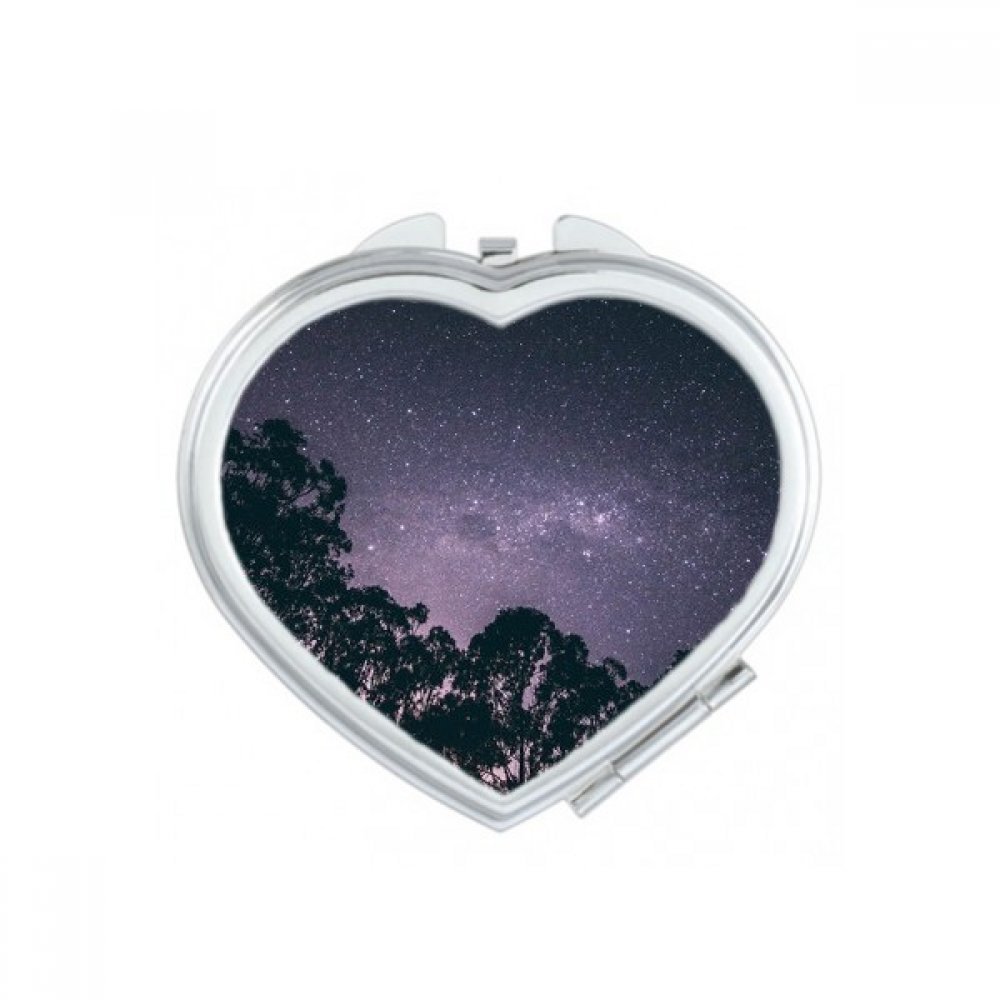 Miroir compact de poche ciel nuit et étoiles petit miroir de maquillage