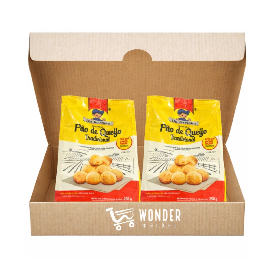 Wondermarket. Pack de 2 Da Terrinha Mezcla de pan de queso tradicional brasileño