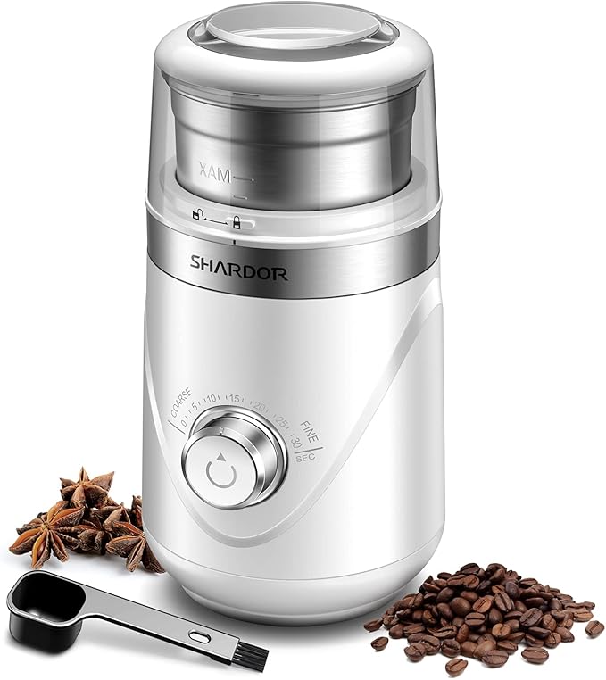 SHARDOR Adjustable Coffee Grinder Electric, Herb Grinder