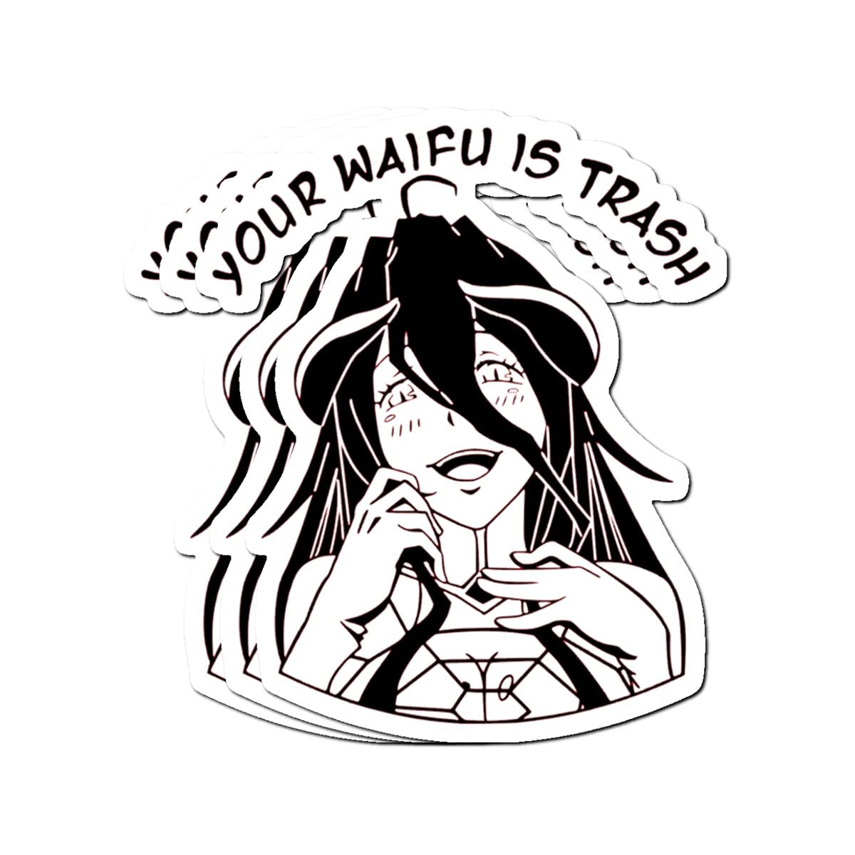 MrMint Albedo Overlord Waifu Stickers (3 Pcs/Pack)