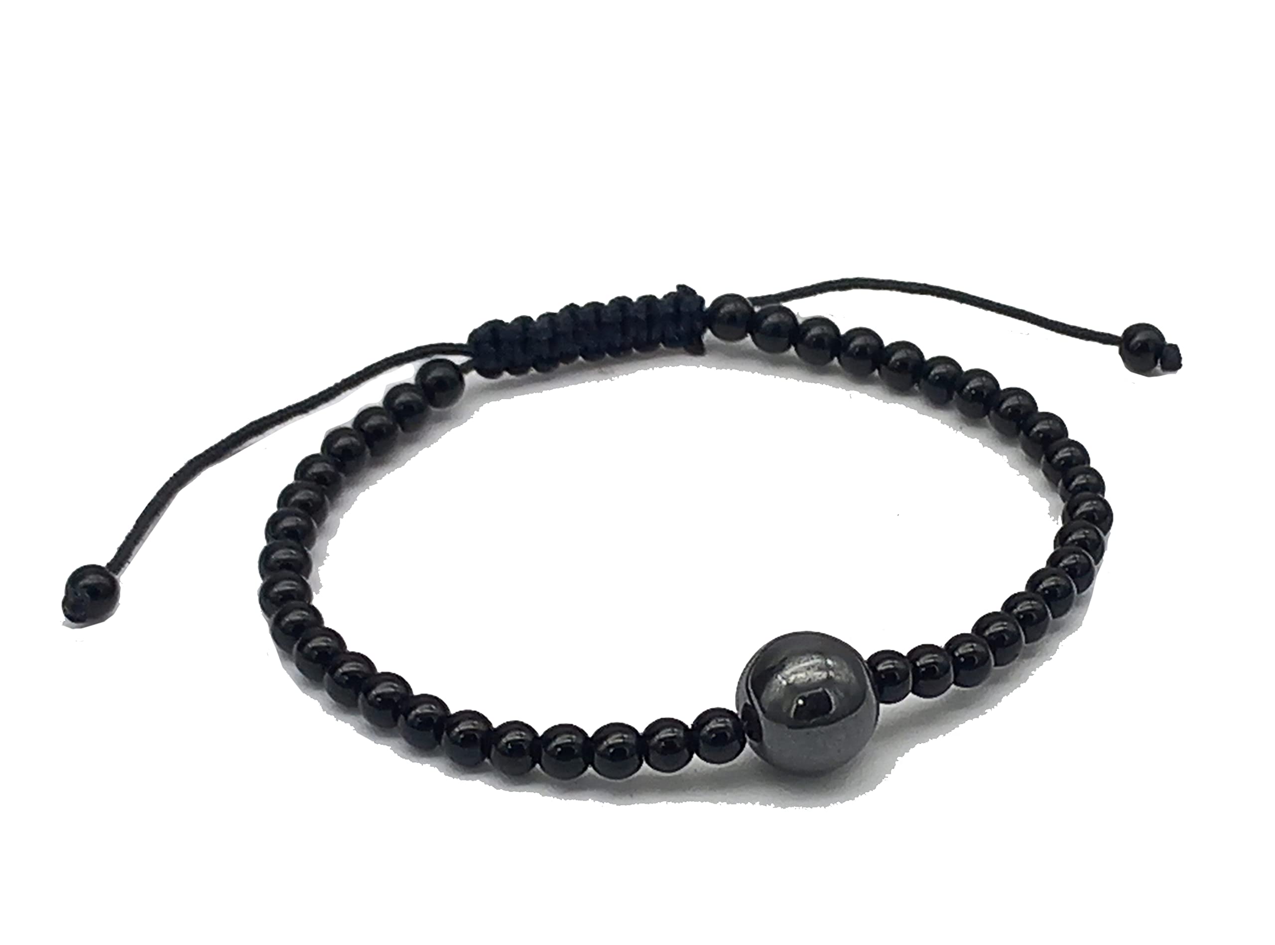 EKONAT JOYERIA PERSONALIZADA EKONAT-Pulsera de obsidiana piedra natural hombre o mujer antiestres con obsidiana negra y gris meditación y yoga