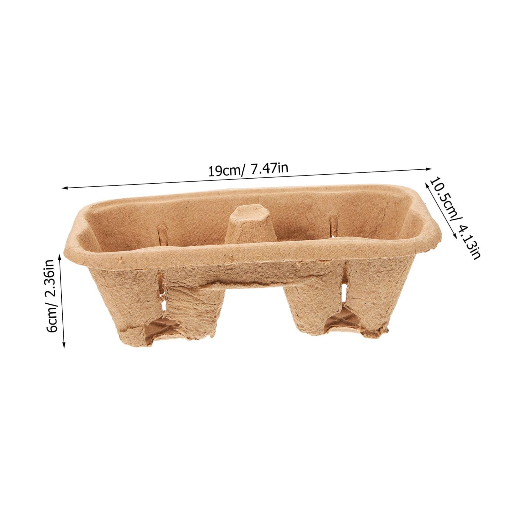 PRETYZOOM 50Pcs Cup Carrier Paper Tray for Coffee Milk Tea Sturdy Drink Holders Cup Design for Takeout Space Saving Securely Carries Beverages for Daily Use