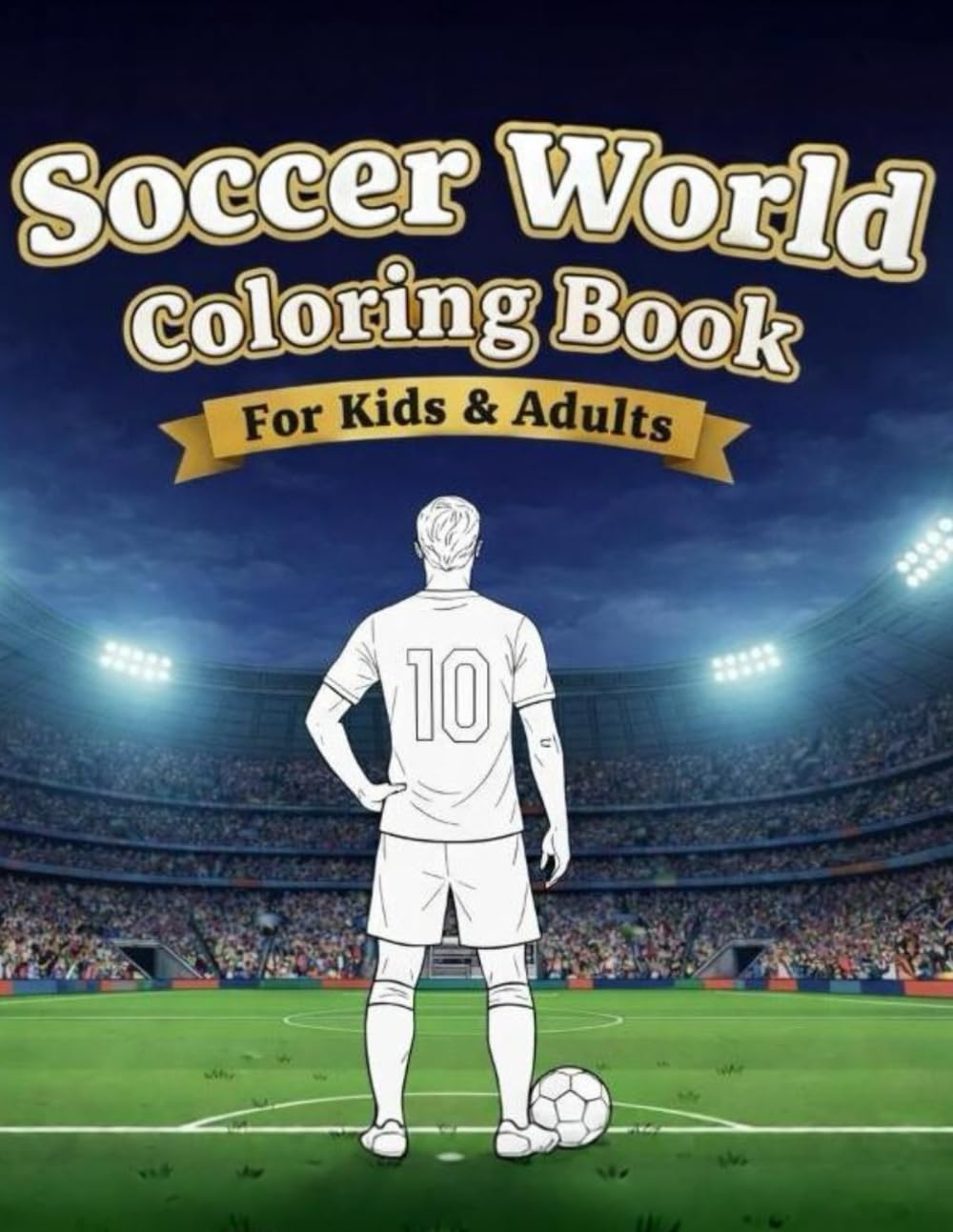 Soccer World Coloring Book: For Kids & Adults (Soccer World Coloring Series)