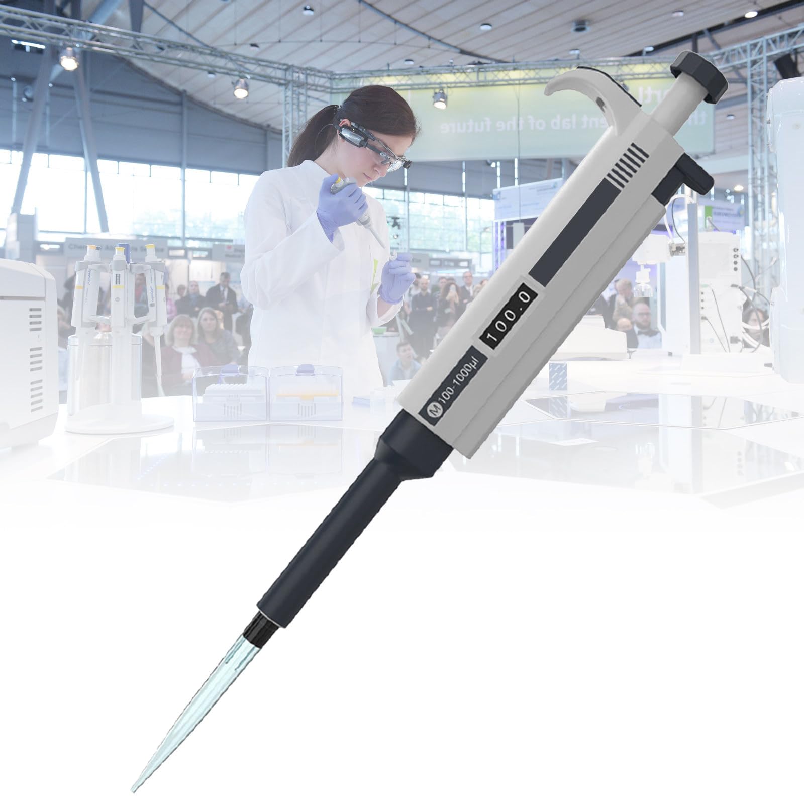 Mikropipeta Cyfrowa 0,1 μl-10 Ml - Wysoka Precyzja/Bez Pozostałości, Jednokanałowa Pipeta Ręczna - Z Końcówkami Do Pipet + Narzędzie Wielofunkcyjne, Do Laboratoriów,2~10ml