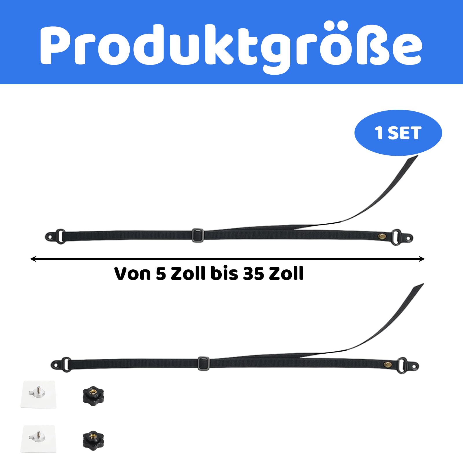 1 Set Kippsicherung MöBel, Herdschutzgitter Kinder, Kippsicherung Schrank, Baby Sicherung, Kippsicherung FüR Fernseher, Einstellbar Fernseher Kipp Sicherung FüR Kinder- Und Babyschutz, Kein Bohren