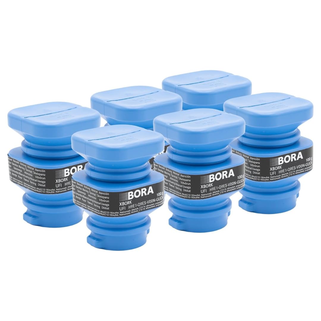 BORA 6 Cartuchos de Limpieza para Horno de Vapor BORA X BO, autolimpiante, Cartuchos de Doble cámara, Accesorios de Limpieza, XBORK/6