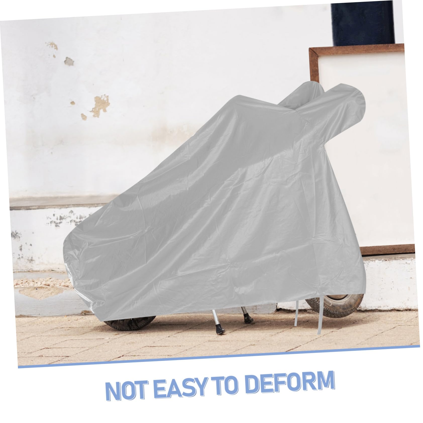 Housse de Protection pour Moto Imperméable en Tissu Oxford 3XL | Gris, Lot de 1, Protection Anti-poussière et Solaire, pour Vélo ou Trottinette Électrique