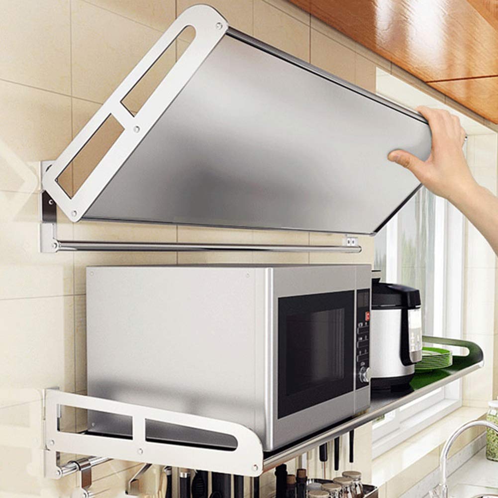 Mensola da parete rimovibile in acciaio inox e portasciugamani elegante finitura argento versatile organizer per cucina e bagno 35 x 100 cm soluzione durevole e salvaspazio per uso domestico