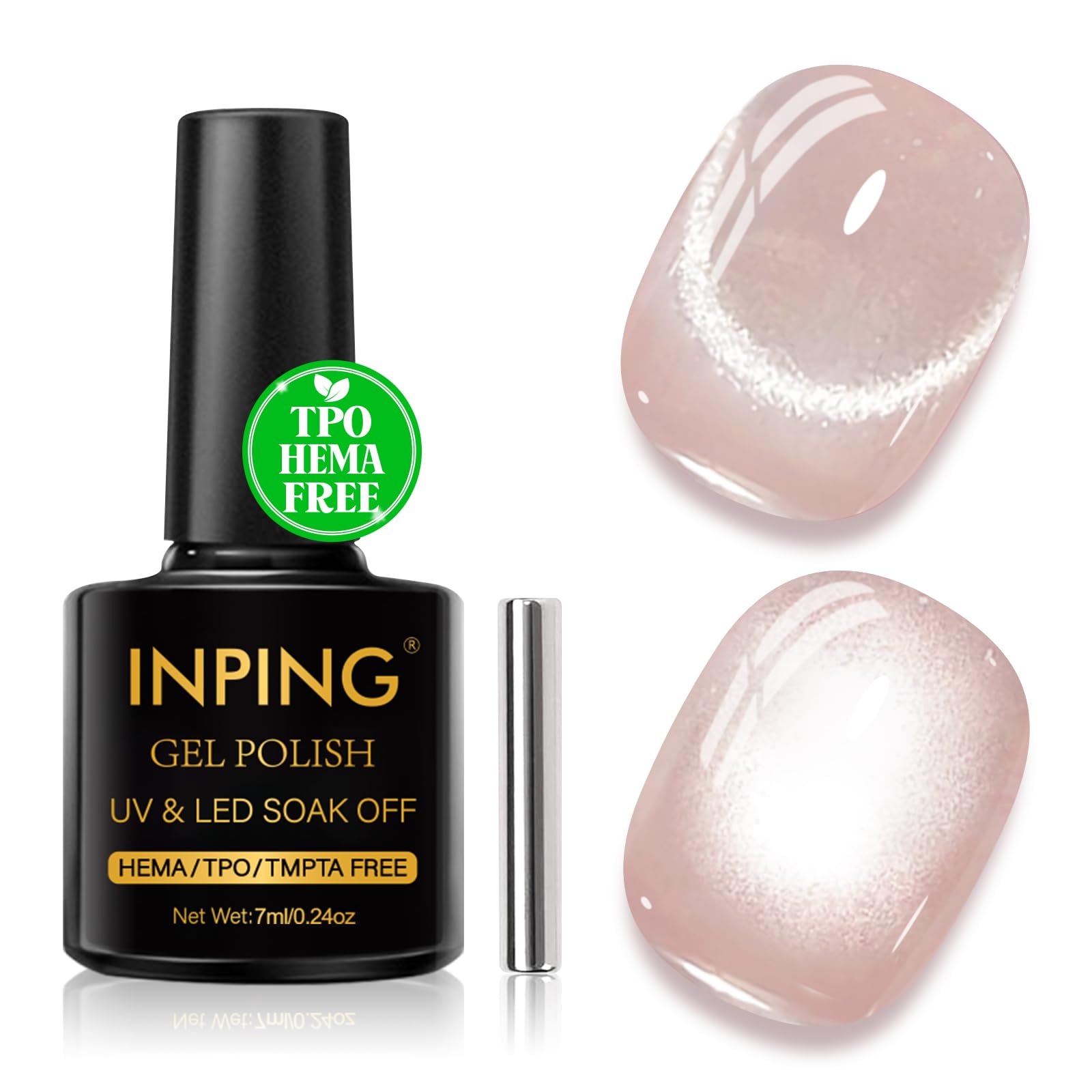 INPING Pintauñas Semipermanentes, TPO-FREE HEMA-FREE, Crystal Jelly Rose Esmaltes Semipermanentes de Uñas en Gel UV LED Gel Nail Polis Uñas Diy Manicura Nail Art Set, 7 ML — view 15