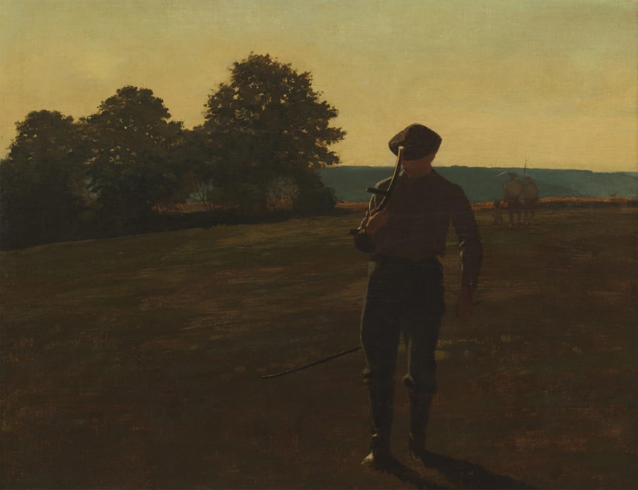 POSTERIIk Famous Modern Artwork Art Mural Man with a Scythe by Winslow Homer Oil Paintings Pictures for Home Decor 60x90cm