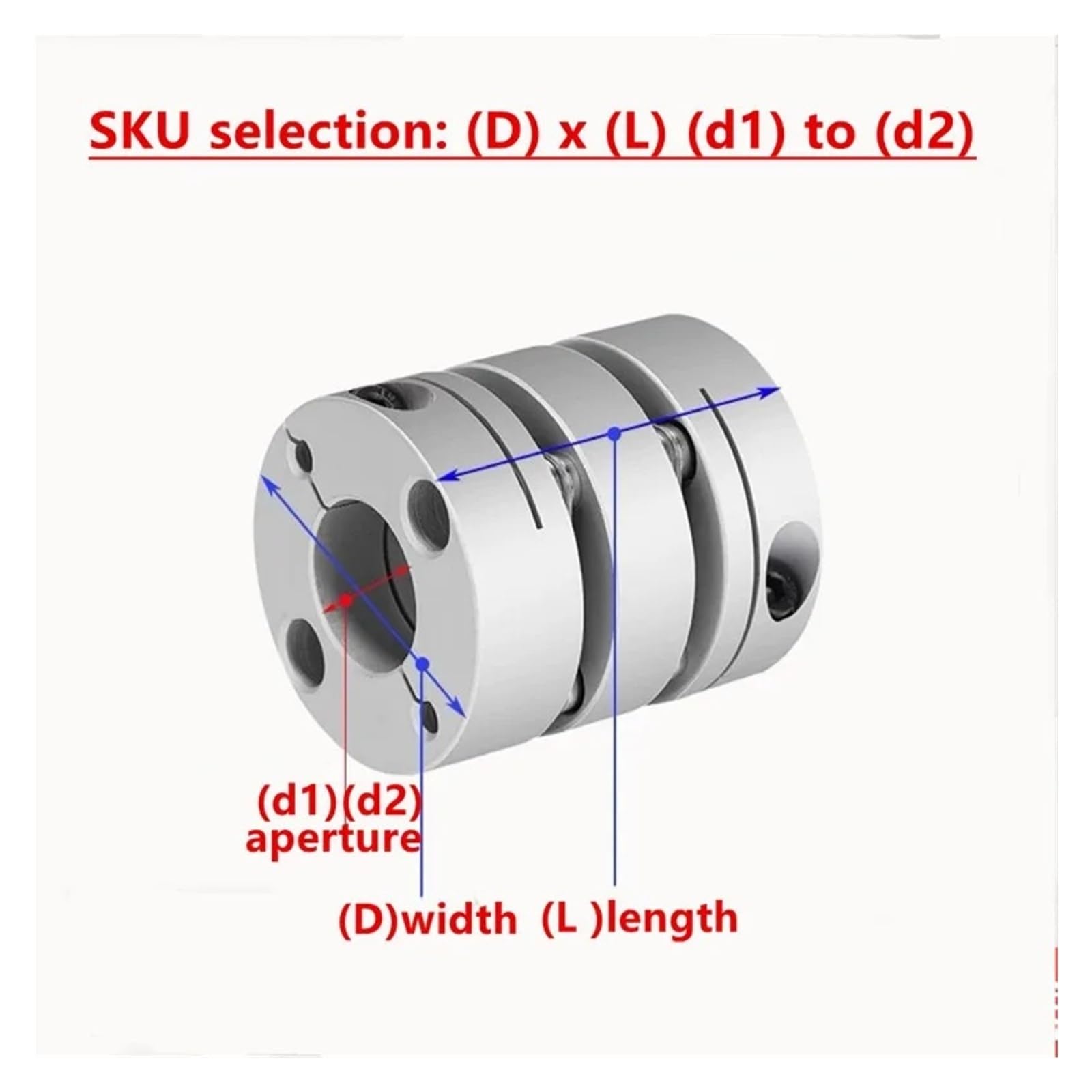 1 szt. Złącze membranowe ze stopu aluminium, 32 mm x 29 mm, stop aluminium, średnica otworu 6–14 mm(9.525mm to 12mm)