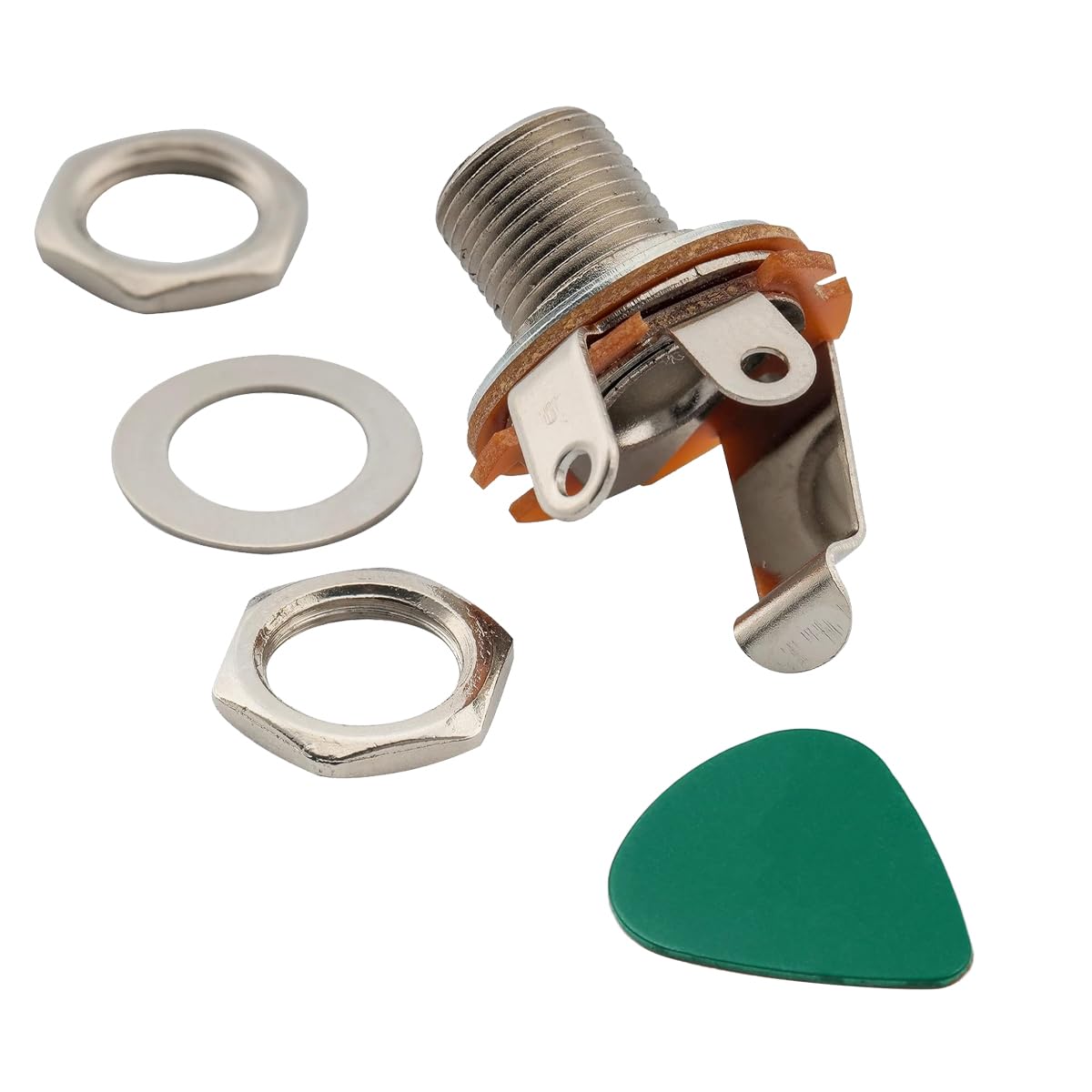 Alnicov 5pcs Mono Jack Socket Replacement Connector Female Panel Mount For Bass Electric - Image 2