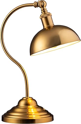 O'Bright Bankers - Lámpara de mesa LED inalámbrica, funciona con pilas, recargable, atenuación de 3 niveles, carga universal USB-C, cabezal