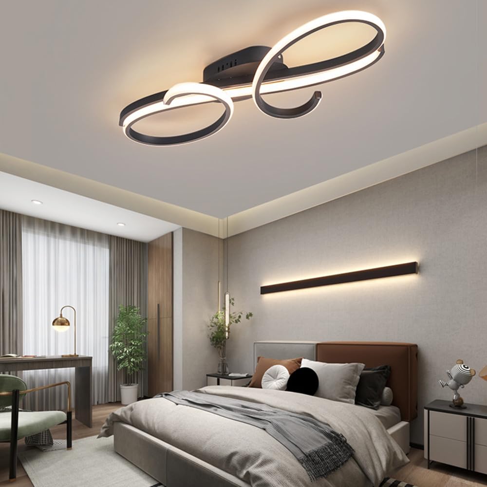 Nowoczesna, minimalistyczna lampa sufitowa do salonu, kreatywna sypialni w stylu nordyckim, aluminiowa lampa sufitowa do gabinetu, odpowiednia restauracji i hotelu, oprawa oświetleniowa.