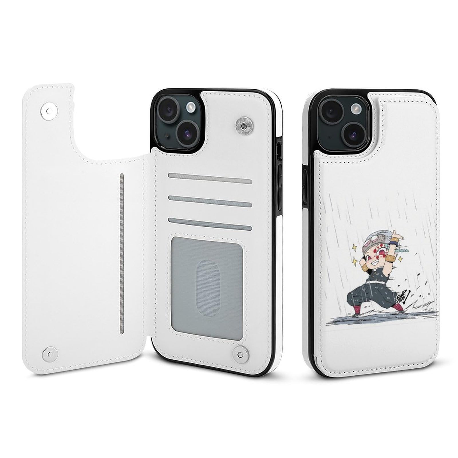Amazon.co.jp: iPhone 15 ケース 手帳型 鬼滅の刃 音柱 宇髄天元
