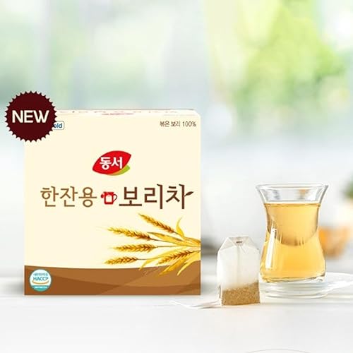 Miniatura 2 de Té de cebada asada de Corea, 0.05 oz x 20 bolsas (1.06 oz), bolsas de té de una sola porción caliente y fría, para bolsas de té Dongsuh