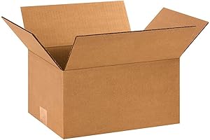 BOX USA Shipping Boxes Small 12"L x 9"W x 6"H, 25 Pack...