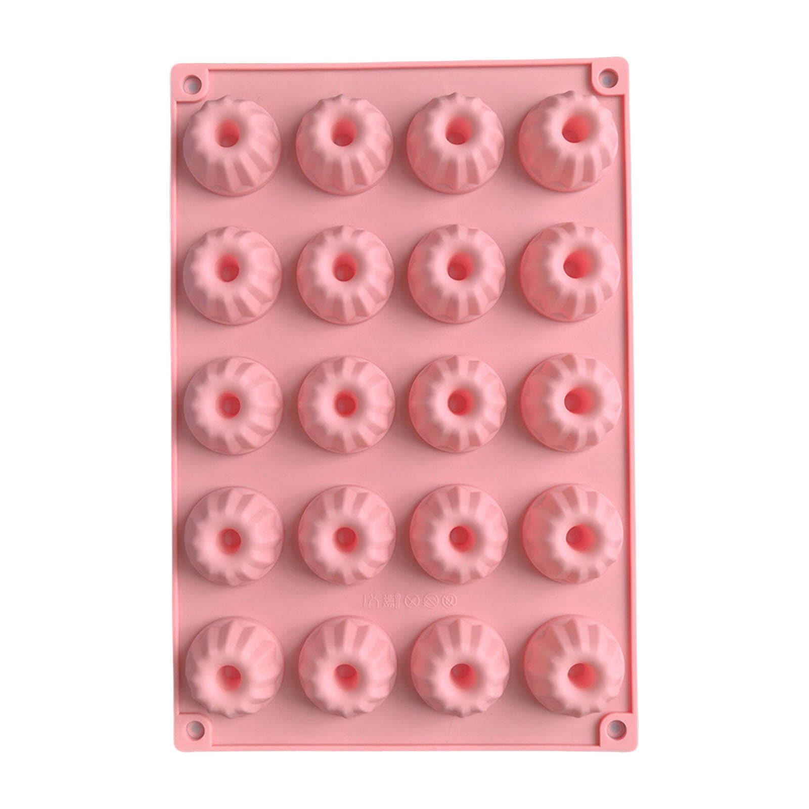 MALSSE Miniature Cake Baking 20 Cavity Miniature Cake Silicone Dessert Molds for Creative Baking Silicone