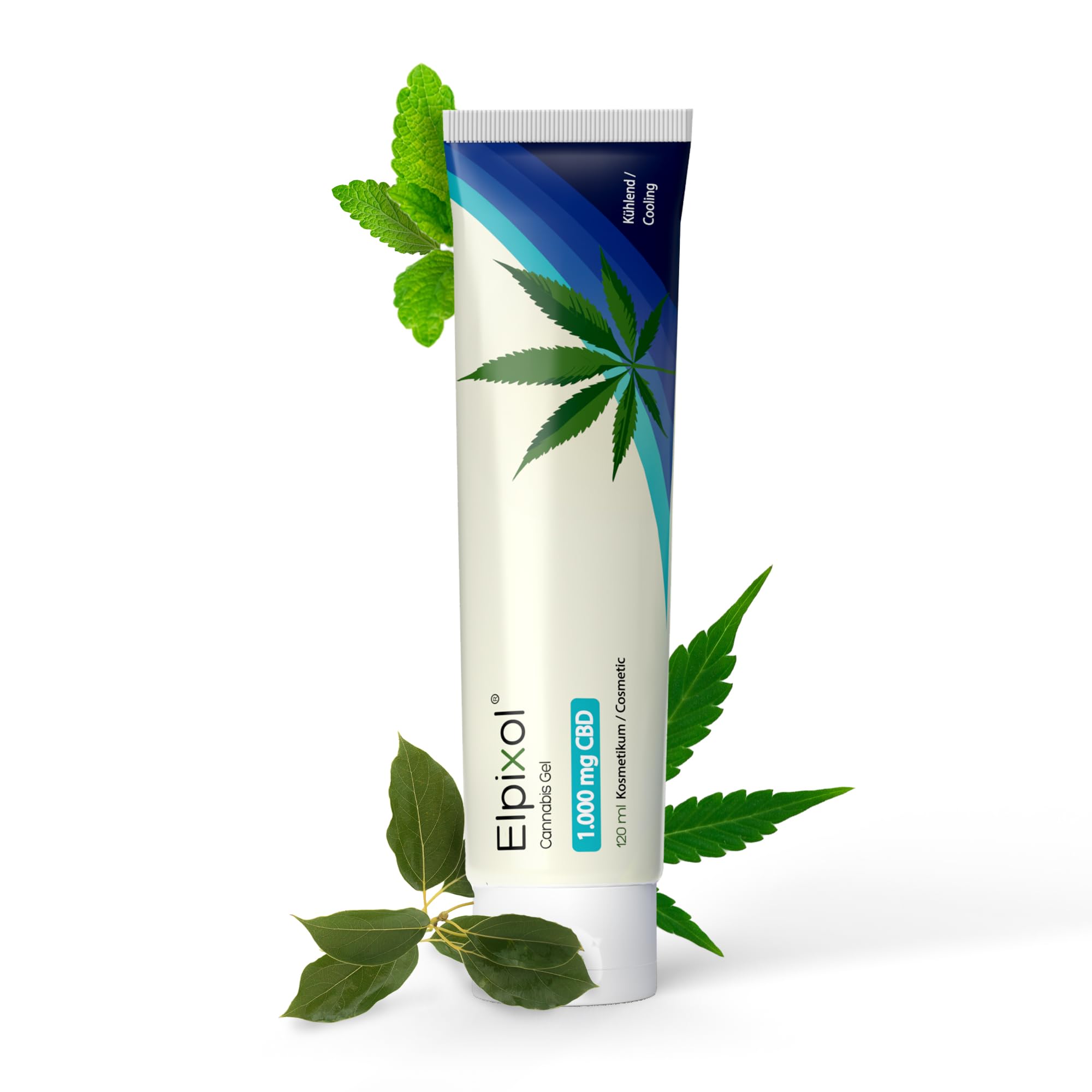 Kühlende CBD Creme - Cannabis Salbe mit 1000mg CBD und Menthol – Kühlgel entspannt müde Muskeln und erfrischt strapazierte Haut - Pflegende Salbe nach Sport & hoher Belastung (120ml)