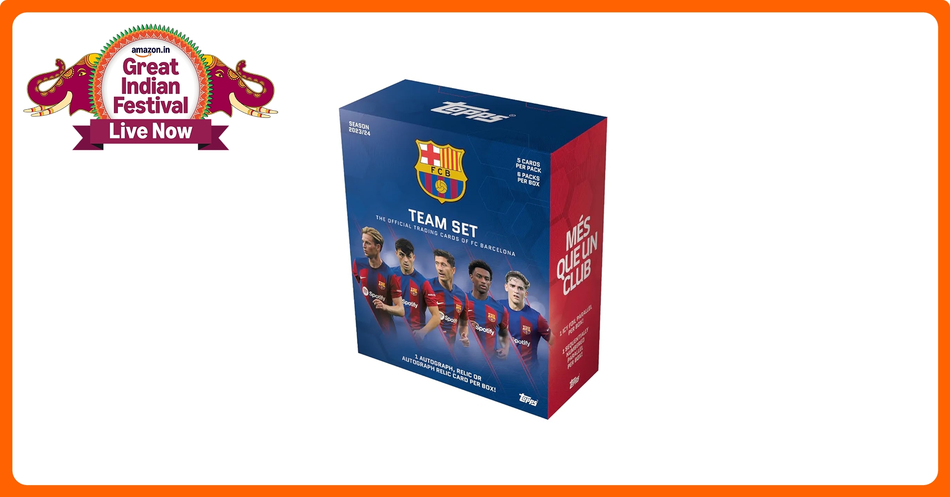 Topps® FC Barcelona Official Team Set 23/24 : Amazon.in