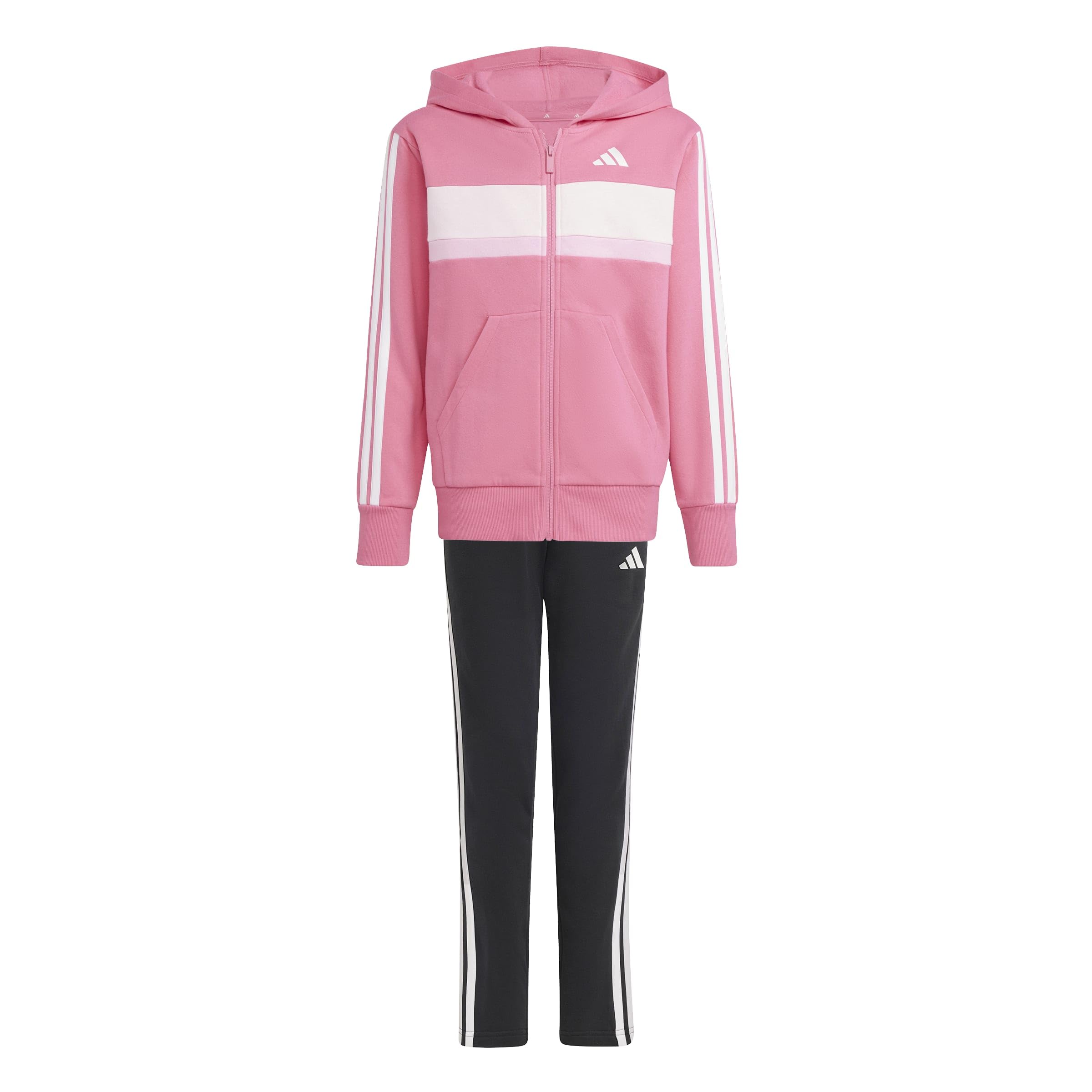 Adidas Unisex Kids Rose Children's Tracksuit Seasonal Essentials Tiberio 3 Stripes