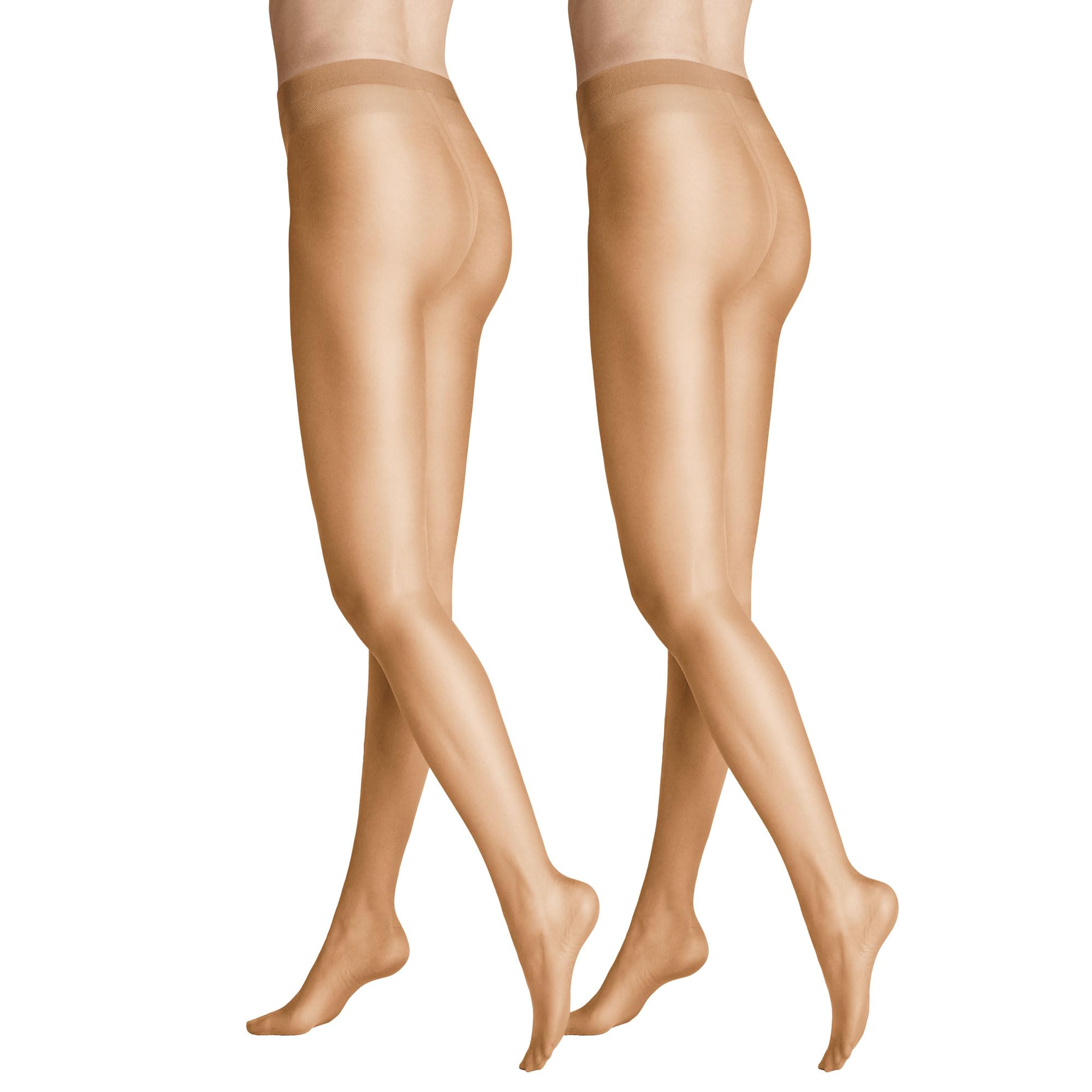 Hudson Simply Shine 15 Women's Tights Pack of 2 Transparent Shimmer 15 Denier, Makeup 0019, 40-42