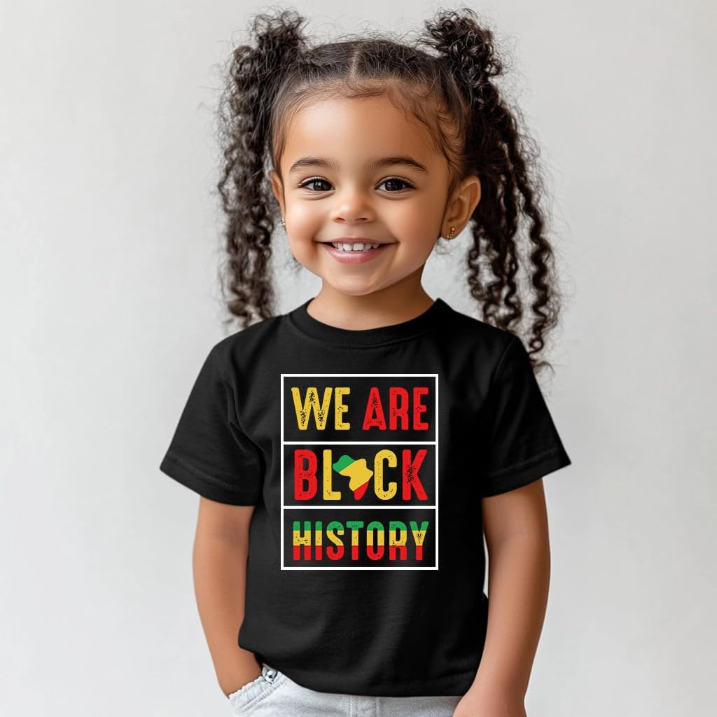 Toddler Black History T-Shirts for Boys Girls, Black History Month Shirts for Kids, Graphic Top Funny Letters Print Tees - Image 5