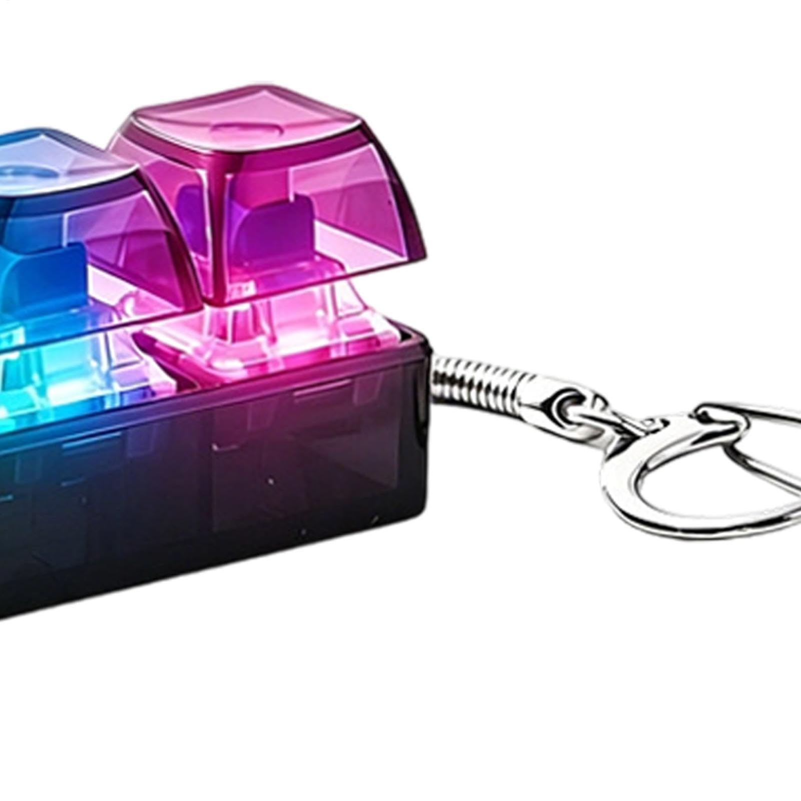 Przenośny Fidget Keychain, zabawka do klawiatury, 35 g, stabilne urządzenie ze świeżym użyciem, zestaw wspomagający stres, sensoryczny clicker z łatwą obsługą, akcesoria domowe do pracy, podróży, na