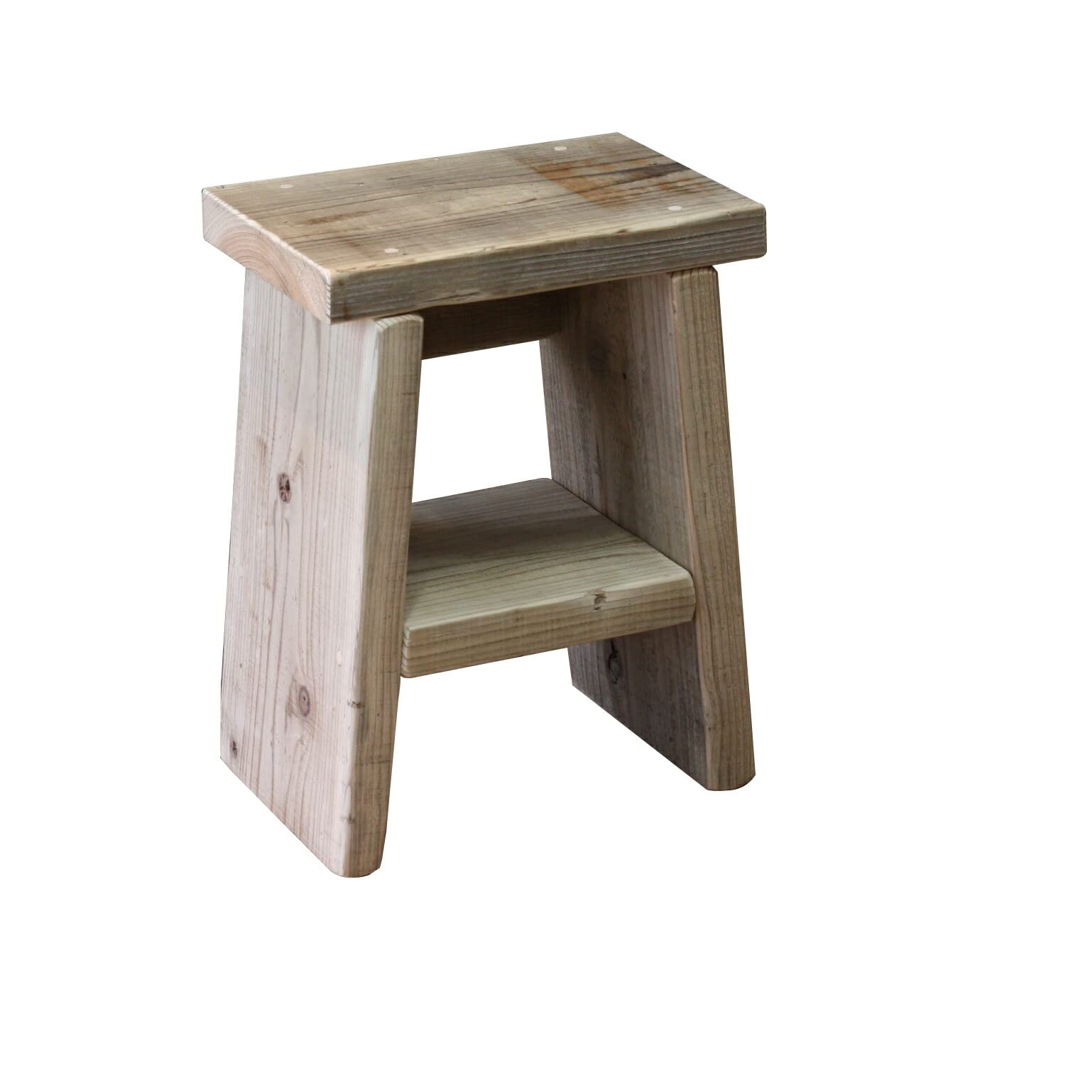 【木製】 踏み台 棚 山善 国産・完成品 2段式木製踏み台(高さ50cm) L型 : くらしのe
