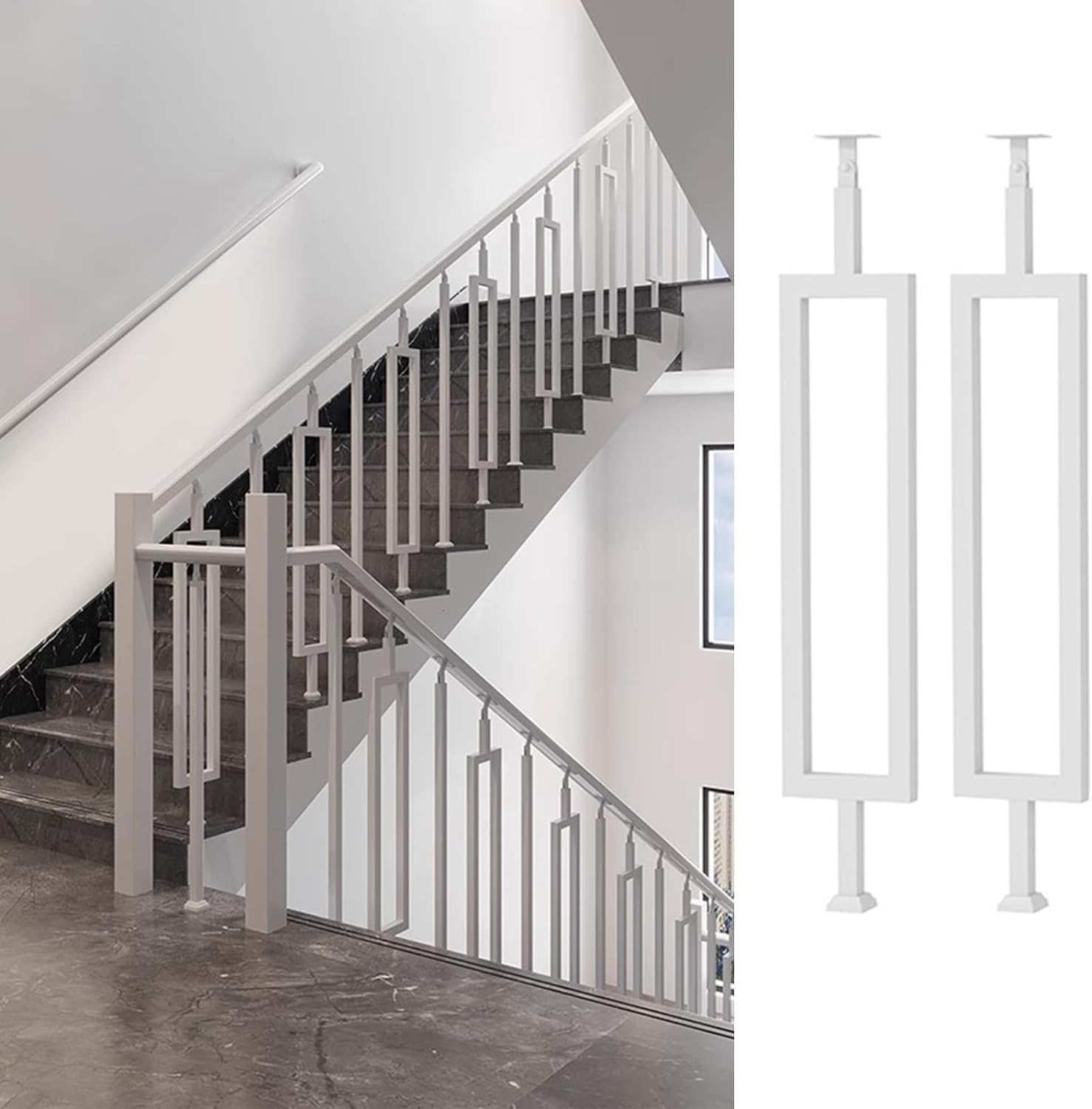 Garde-corps d'escalier extérieur rouillé : changez pour ces balustres