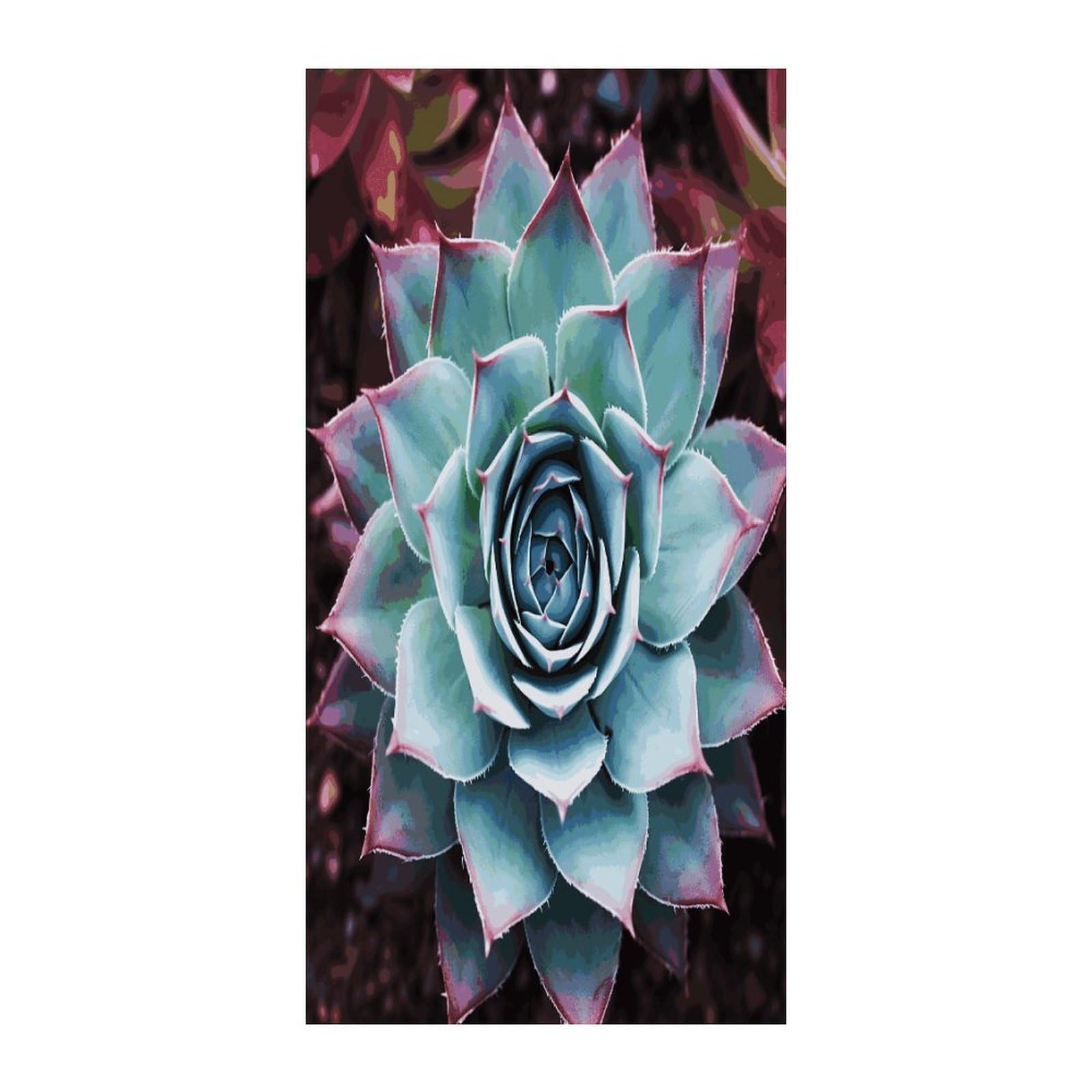 Adfgyerh Style Succulent Plant Curtains，Polyester Blackout Extra Wide，Door Curtain， 35.4X 70.9 Inch For Temporary Room Dividers Bedroom Living Room，Room Darkening Curtains ，For Doorway Privacy For Wall Hanging Dec