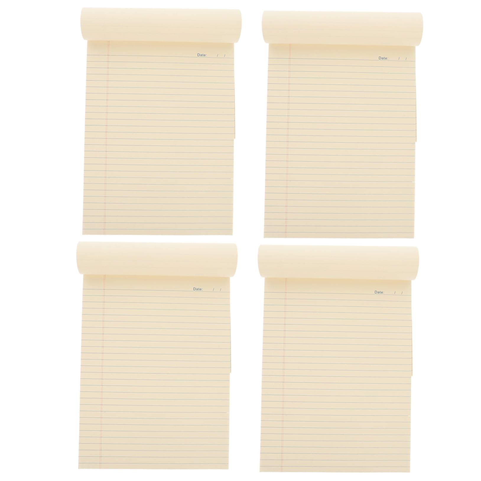 4 Sztuki Legal Notepads Tearable Lined Notebooks Lightweight Office School Memo Pads for Daily To-do Lists And Notes