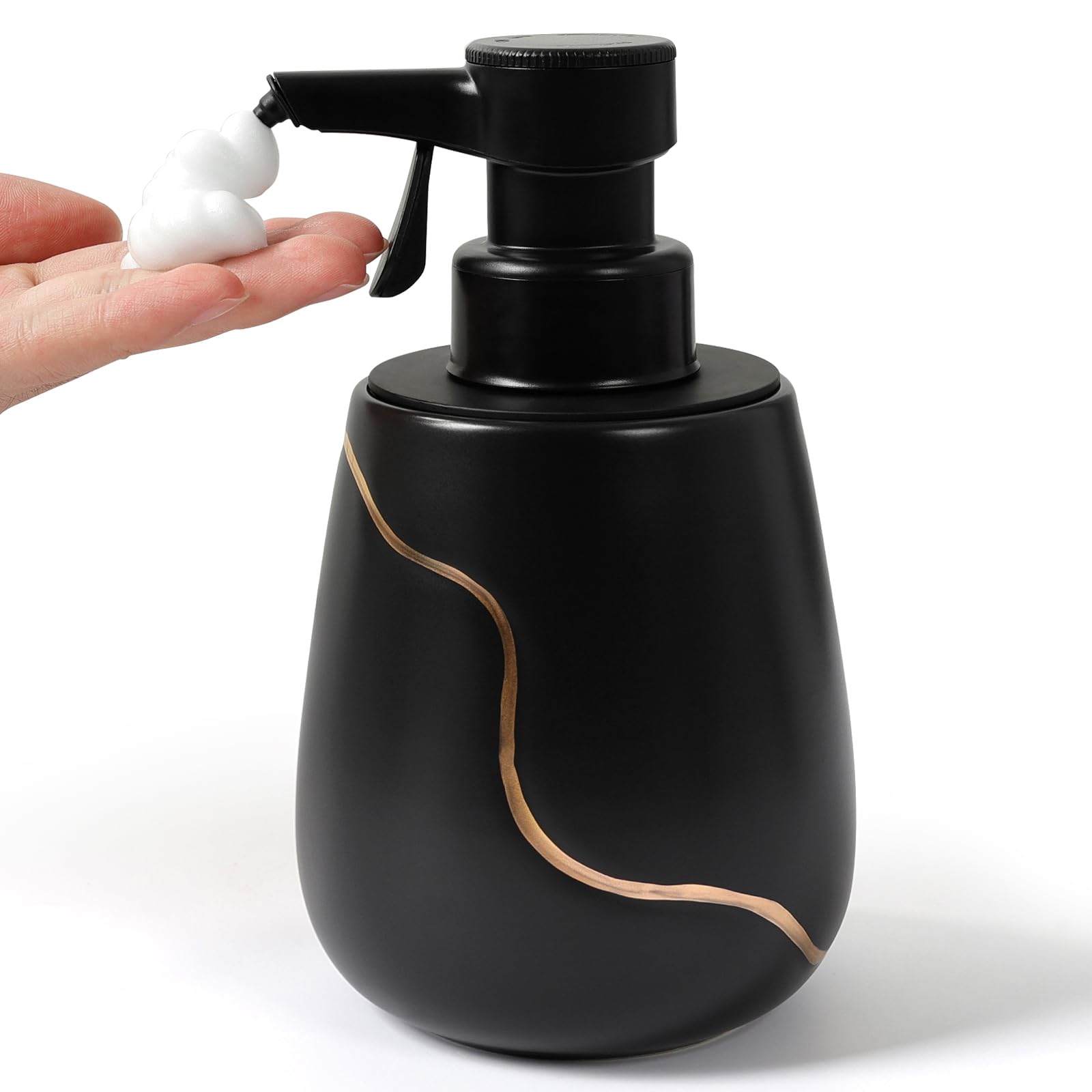 Automatic foaming soap dispenser