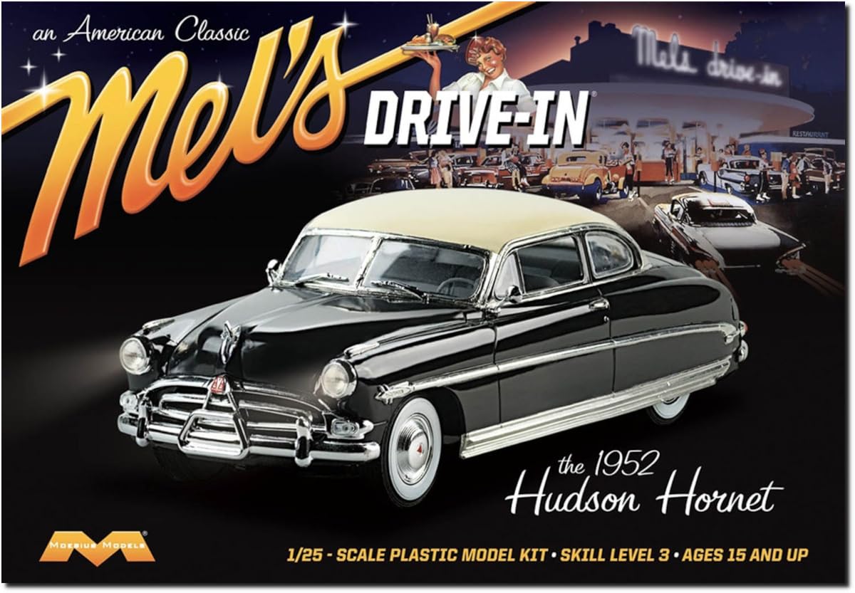 Maquette Moebius Hudson Hornet 1952 plastique sans défaut d'ajustement