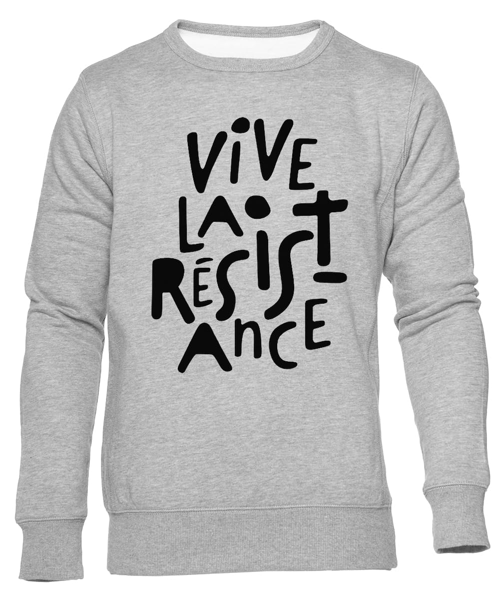 Opór Unisex Szara Crewneck Unisex Grey Sweatshirt Crewneck