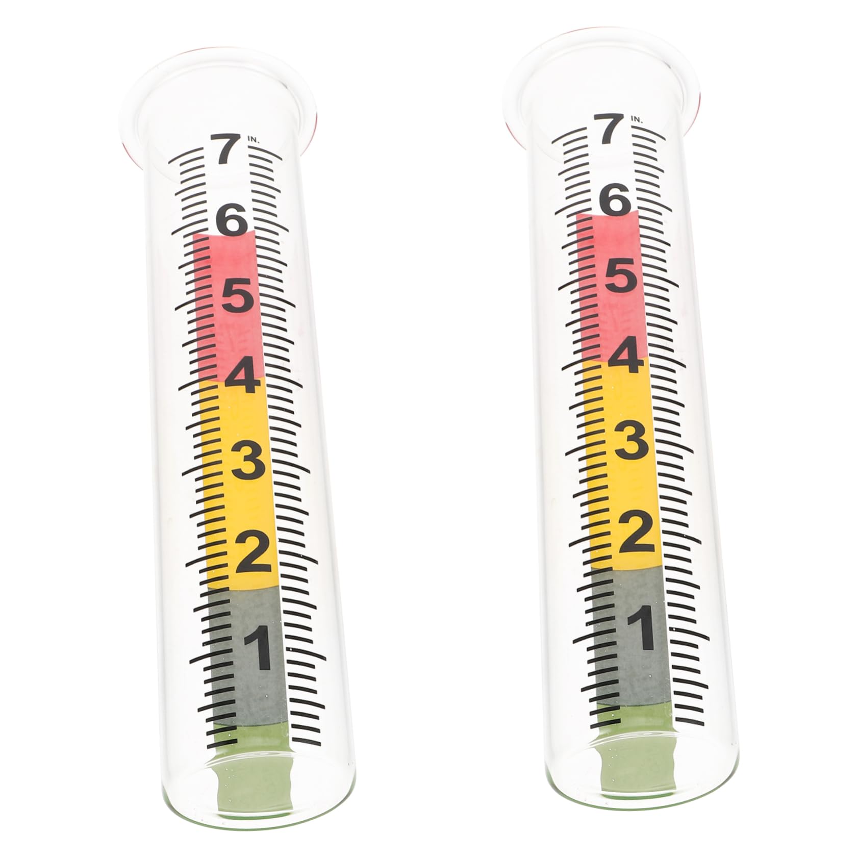 GALPADA Frost-Proof Rain Gauge Test Tube 2pcs Water Gauge Easy to Read Scale for Outdoor Measurement