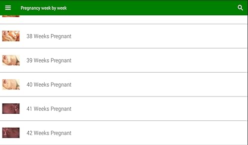 Pregnancy week by week