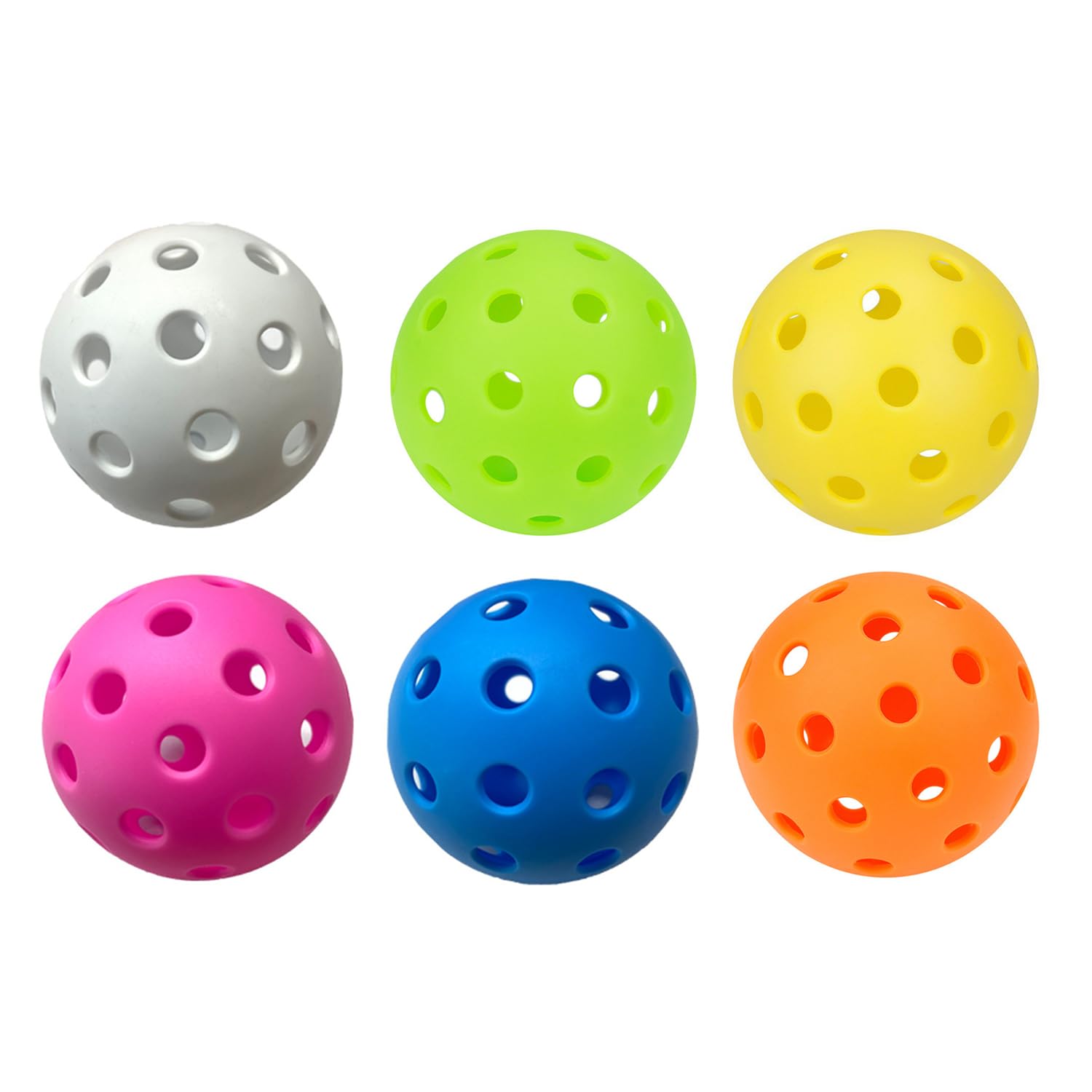6 Pezzi di Pick Ball All'Aperto, Elastici E Resistenti, Palline da Picking A 40 Fori, Adatte per Competizioni, Allenamento, Sport all'Aria Aperta, Indoor.
