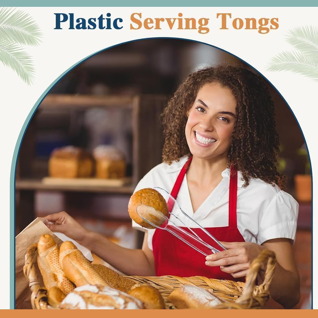 12 Inch Clear Kitchen Tongs - Serving Utensils -7 12 Inch Clear Kitchen Tongs - Serving Utensils -7